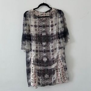 Theysken's Theory Long Sleeve Silk Dress Size Small